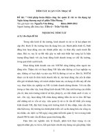 Tóm tắt luận văn Thạc sĩ: Giải pháp hoàn thiện công tác quản lý rủi ro tín dụng tại Ngân hàng thương mại cổ phần Tiên Phong