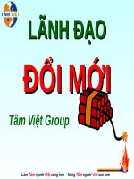 Bài giảng Kỹ năng lãnh đạo đổi mới