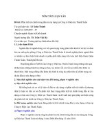 Tóm tắt luận văn Thạc sĩ: Phân tích tài chính trong đầu tư xây dựng tại Công ty Điện lực Thanh Xuân