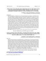 Enhancing English speaking performance of the first year non English major from ethnic groups at Thai Nguyen University of education by using cooperative activities