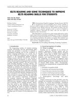 IELTS reading and some techniques to improve IELTS reading skills for students