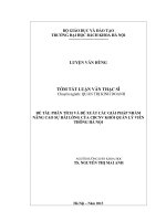 Tóm tắt luận văn Thạc sĩ: Phân tích và đề xuất các giải pháp nhằm nâng cao sự hài lòng của CBCNV khối quản lý Viễn thông Hà Nội