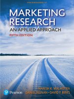 Ebook Marketing research - An applied a pproach (5/E): Part 1