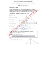 Phân loại và phương pháp giải hình học 9  ôn thi vào lớp 10