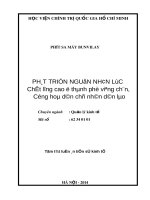 Tóm tắt Luận án Tiến sĩ Kinh tế: Phát triển nguồn nhân lực chất lượng cao ở Thành phố Viêng Chăn, nước Cộng hòa Dân chủ Nhân dân Lào
