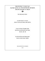 Luận án Thạc sĩ Khoa học ngữ văn: Sự phân đoạn văn bản trong sách giáo khoa phổ thông