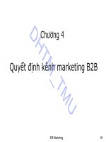 Bài giảng Marketing B2B: Chương 4 - ĐH Thương mại