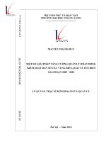 Luận văn Thạc sĩ Kinh doanh và quản lý: Một số giải pháp tăng cường quản lý hoạt động kiểm soát dân số các vùng biển, đảo và ven biển giai đoạn 2009-2020