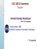 Lecture E-Commerce - Chapter 8: Building e-commerce web sites (part III)