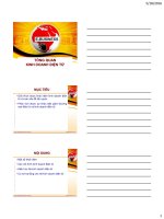 Bài giảng Kinh doanh điện tử: Chương 1 - ĐH Ngân hàng TP. Hồ Chí Minh