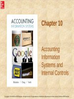 Lecture Accounting information systems: Chapter 10 - Richardson, Chang, Smith