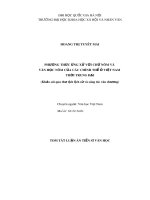 Tóm tắt Luận án Tiến sĩ Văn học: Phương thức ứng xử với chữ Nôm và văn học Nôm thời trung đại