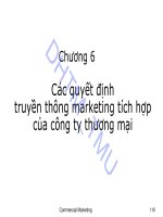 Bài giảng Marketing thương mại: Chương 6 - ĐH Thương mại