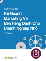 7 bước hoàn thiện kế hoạch marketing và bán hàng dành cho doanh nghiệp nhỏ