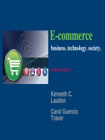 Lecture E-commerce (7/e): Chapter 1 - Kenneth C. Laudon, Carol Guercio Traver