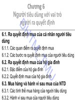 Bài giảng Hành vi khách hàng: Chương 6 - Đại học Thương mại