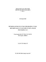 Mô phỏng đánh giá sự thay đổi bộ rỗng và đặc điểm biến dạng của đất rời có chứa thành phần bị hòa tan