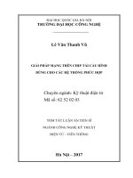 Tóm tắt Luận văn Tiến sĩ: Giải pháp mạng trên chip tái cấu hình dùng cho các hệ thống phức hợp