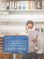 Sách hướng dẫn về quảng cáo tìm kiếm khách hàng tiềm năng trên Facebook: Phần 1