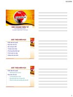 Bài giảng Kinh doanh điện tử: Chương giới thiệu - ĐH Ngân hàng TP. Hồ Chí Minh