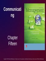 Lecture Management: Leading and collaborating in a competitive world - Chapter 15: Communicating