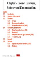 Lecture E-commerce and e-business for managers - Chapter 5: Internet hardware, software and communications