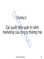 Bài giảng Marketing thương mại: Chương 5 - ĐH Thương mại
