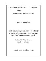 Tóm tắt Luận án Tiến sĩ Y học: Nghiên cứu tác dụng của thuốc TP4 kết hợp Fucidin-H điều trị viêm da cơ địa giai đoạn mạn tính ở bệnh nhân trên 12 tuổi