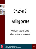 Lecture Communication skill: Chapter 6 - Tracey Bretag, Joanna Crossman, Sarbari Bordia