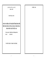 Tóm tắt luận văn Thạc sĩ Luật học: Sinh con bằng kỹ thuật hỗ trợ sinh sản với tinh trùng từ ngân hàng tinh trùng theo pháp luật Việt Nam