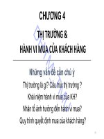 Bài giảng Marketing căn bản: Chương 4 - ĐH Thương mại