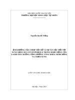 Luận văn Thạc sĩ Khoa học: Khảo sát ảnh hưởng của chirp tần số và sự tán sắc đối với xung dạng secant-hyperbole trong hoạt động của laser màu buồng cộng hưởng vòng khóa mode bằng va chạm