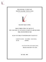 Luận văn Thạc sĩ Kinh doanh và quản lý: Hoàn thiện công tác quản lý vốn NSNN đầu tư xây dựng cơ bản của huyện Phúc Thọ, thành phố Hà Nội