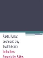 Lecture Marketing research (12th edition) - Chapter 13: Experimentation