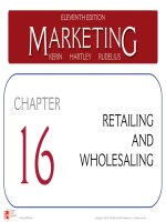 Lecture Marketing (11/e): Chapter 16 – Kerin, Hartley, Rudelius