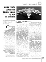 Phát triển logistics những vấn đề lý luận và thực tiễn