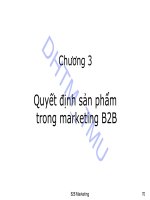 Bài giảng Marketing B2B: Chương 3 – ĐH Thương Mại