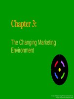 Lecture Basic Marketing: A global managerial approach - Chapter 3: The changing marketing environment