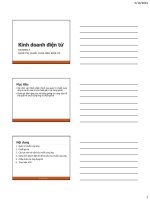 Bài giảng Kinh doanh điện tử: Chương 5 - ThS. Nguyễn Hoàng Ân