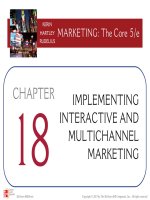 Lecture Marketing: The core (5/e): Chapter 18 – Kerin, Hartley, Rudelius