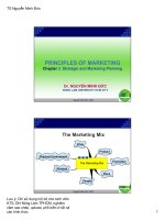 Principles of marketing: Chapter 3 - Strategic and Marketing Planning