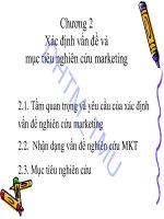 Bài giảng Nghiên cứu marketing: Chương 2 - Đại học Thương mại