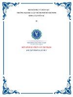 Bài thảo luận số 03 môn luật HS phần các tội phạm