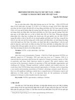 Hiệp định thương mại tự do Việt Nam - Chile: Cơ hội và thách thức đối với Việt Nam