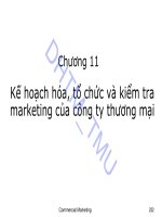 Bài giảng Marketing thương mại: Chương 11 - ĐH Thương mại