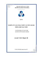 Nghiên cứu giải thuật MPPT cải tiến cho hệ thống điện mặt trời