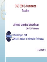 Lecture E-Commerce - Chapter 9: E-commerce security environment