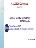 Lecture E-Commerce - Chapter 5: The internet and the web (part III)