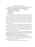 Tóm tắt luận văn Thạc sĩ: Phân tích và đề xuất các giải pháp chiến lược kinh doanh cho Công ty TNHH Đầu tư và Xây dựng thương mại Mỹ Phong giai đoạn 2011 – 2015