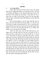 Tóm tắt Luận án Tiến sĩ: Nghiên cứu đề xuất phương pháp thiết kế và xây dựng để nâng cao chất lượng các công trình thoát nước nhỏ trên đường ô tô tại nước Cộng Hoà Dân Chủ Nhân Dân Lào